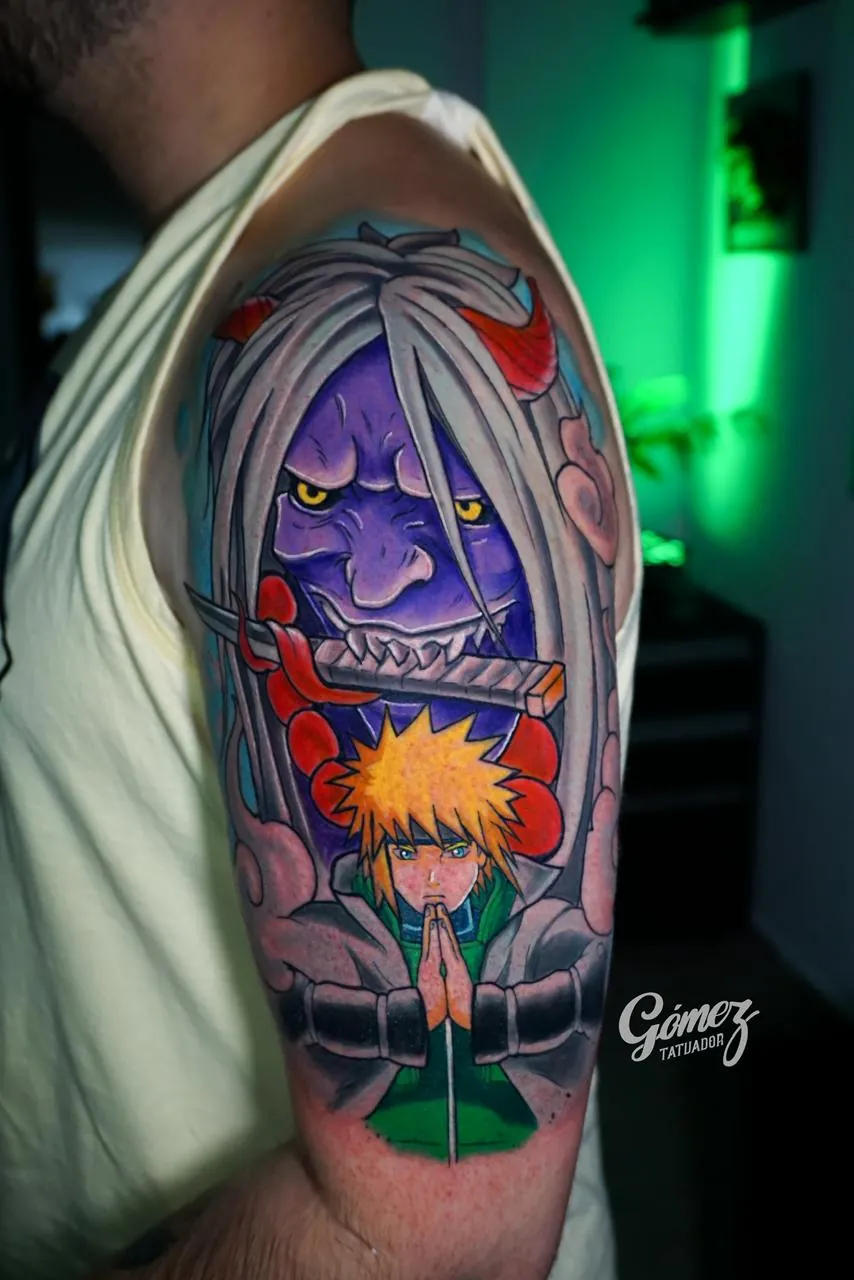 Tatuaje black grey anime Buenos Aires